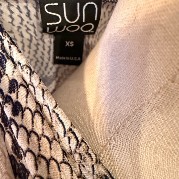 Clara Sun Woo Butter Knit Long Sleeve Crossover Faux Wrap Top - Picture 4 of 6